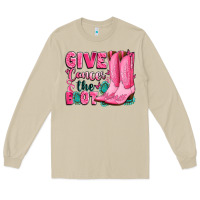 Mushroom give cancer the boot Long Sleeve Tee - LillyAllenDesigns