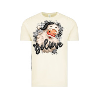 Vintage Arctic believe buffalo plaid white christmas santa claus Vintage Tee - MaliasSmallBusiness