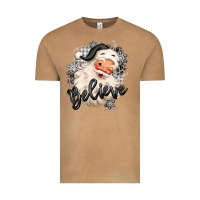 Vintage Camel believe buffalo plaid white christmas santa claus Vintage Tee - MaliasSmallBusiness