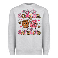 Heather Grey you're the concha to my cafecito Heavyweight Sweatshirt - Artiststas