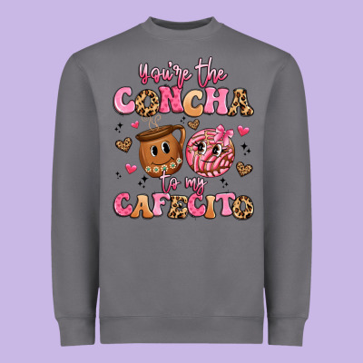 You're The Concha To My Cafecito Heavyweight Sweatshirt Designed By Artiststas