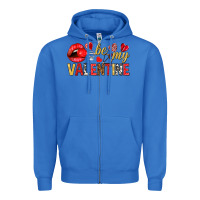 True Royal Be my valentine Valentine's Day Zipper Hoodie - HowdyJamesFarm