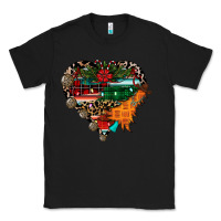 Black festive western christmas heart Classic Tee - CowhideDigitalArt