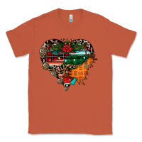 Copper festive western christmas heart Classic Tee - CowhideDigitalArt