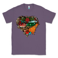 Lavender festive western christmas heart Classic Tee - CowhideDigitalArt