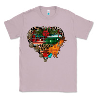 Lilac festive western christmas heart Classic Tee - CowhideDigitalArt