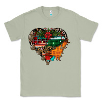 Matcha festive western christmas heart Classic Tee - CowhideDigitalArt