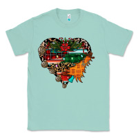 Seafoam festive western christmas heart Classic Tee - CowhideDigitalArt