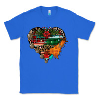 True Royal festive western christmas heart Classic Tee - CowhideDigitalArt