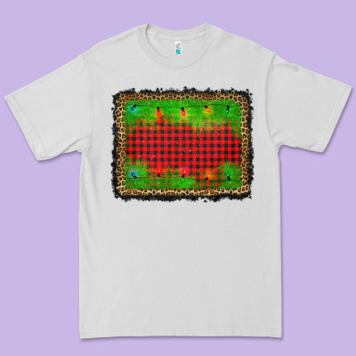 Christmas Lights Background Premium Tee Designed By Adodesignshop