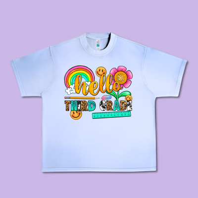 Hello Third Grade Urban Heavy Tee Designed By Nancycooperartshop