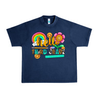Navy hello third grade Urban Heavy Tee - NancyCooperArtShop