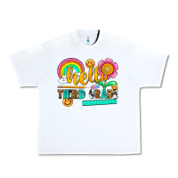 White hello third grade Urban Heavy Tee - NancyCooperArtShop