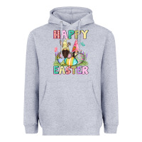 Heather Grey Happy Easter gnomies Easter Day Heavyweight Hoodie - CowGirlArtShop