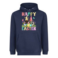 Navy Happy Easter gnomies Easter Day Heavyweight Hoodie - CowGirlArtShop