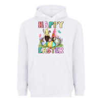 White Happy Easter gnomies Easter Day Heavyweight Hoodie - CowGirlArtShop