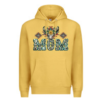 Antique Gold Mom with Cow skull Mother's Day Premium Hoodie - CowGirlArtShop