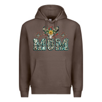 Coffee Mom with Cow skull Mother's Day Premium Hoodie - CowGirlArtShop