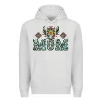 Dove Grey Mom with Cow skull Mother's Day Premium Hoodie - CowGirlArtShop