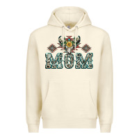 Sandshell Mom with Cow skull Mother's Day Premium Hoodie - CowGirlArtShop