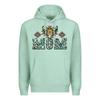 Seafoam Mom with Cow skull Mother's Day Premium Hoodie - CowGirlArtShop