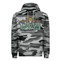 Slate Camo Mom with Cow skull Mother's Day Premium Hoodie - CowGirlArtShop