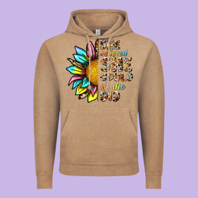 She Believed She Could So She Did Vintage Hoodie Designed By Nancycooperartshop