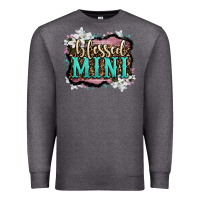 Charcoal Heather blessed mini Premium Sweatshirt - OliviaCreatesArt