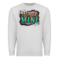 Dove Grey blessed mini Premium Sweatshirt - OliviaCreatesArt