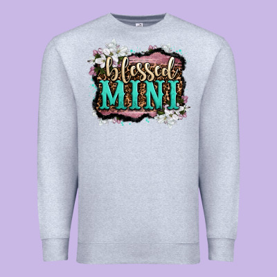Blessed Mini Premium Sweatshirt Designed By Oliviacreatesart