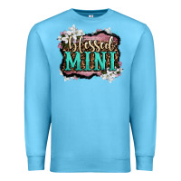 Ocean Blue blessed mini Premium Sweatshirt - OliviaCreatesArt