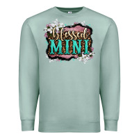 Seafoam blessed mini Premium Sweatshirt - OliviaCreatesArt