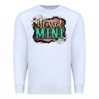White blessed mini Premium Sweatshirt - OliviaCreatesArt