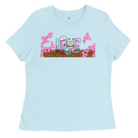 Baby Blue watercolor love nurse libbey glass Ladies Tee - BundleAndBundleShop