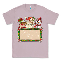 Lilac santa reindeer snowman preview and costom name Classic Tee - MaliasSmallBusiness