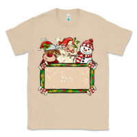 Mushroom santa reindeer snowman preview and costom name Classic Tee - MaliasSmallBusiness