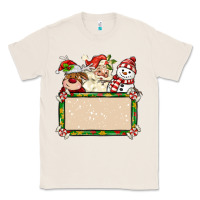 Natural santa reindeer snowman preview and costom name Classic Tee - MaliasSmallBusiness