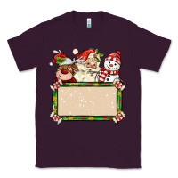 Plum santa reindeer snowman preview and costom name Classic Tee - MaliasSmallBusiness