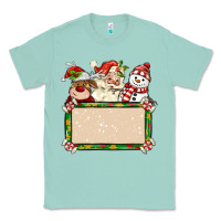 Seafoam santa reindeer snowman preview and costom name Classic Tee - MaliasSmallBusiness