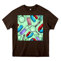 Chocolate Brown sciences seamless pattern Heavy Core Tee - BundleAndBundleShop