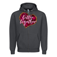 Smoke Better together Valentine's Day Zipper Hoodie - HowdyJamesFarm
