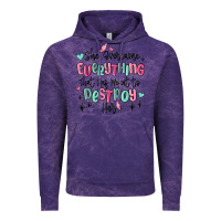 Cloud Purple she overcame everything that was meant to destroy Vintage Hoodie - MaliasSmallBusiness