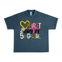 Midnight Navy my first day of 5th grade Urban Heavy Tee - NancyCooperArtShop