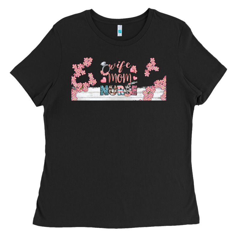 Wife Mom Nurse Libbey Glass Ladies Tee by BundleAndBundleShop | Teevron