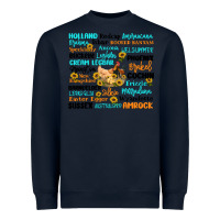 Navy chicken typography Heavyweight Sweatshirt - Artiststas