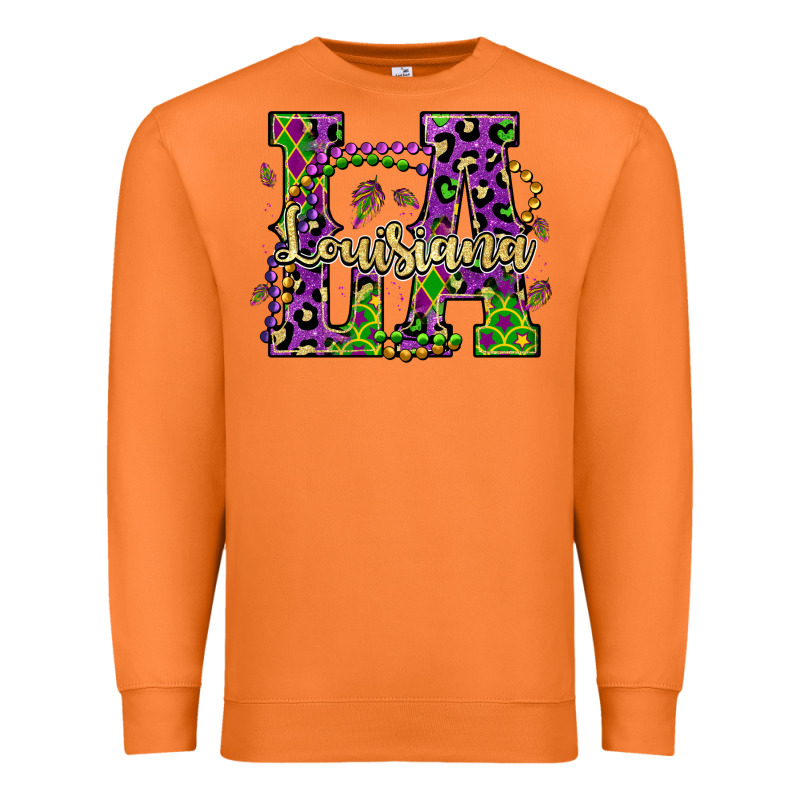 Louisiana Mardi Gras Premium Sweatshirt by OliviaCreatesArt | Teevron