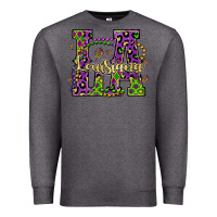 Charcoal Heather louisiana mardi gras Premium Sweatshirt - OliviaCreatesArt