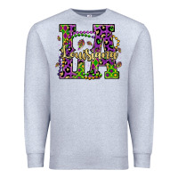 Heather Grey louisiana mardi gras Premium Sweatshirt - OliviaCreatesArt