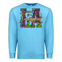 Ocean Blue louisiana mardi gras Premium Sweatshirt - OliviaCreatesArt