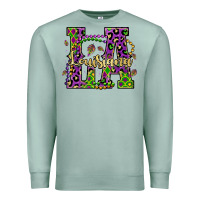 Seafoam louisiana mardi gras Premium Sweatshirt - OliviaCreatesArt